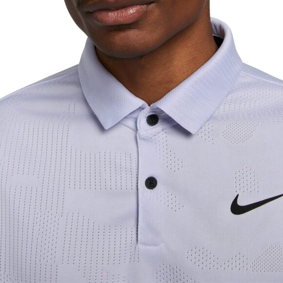 $80 NIKE GOLF JAQUARD TOUR POLO SHIRT DR5303-536 OXYGEN PURPLE/BLACK XL - Picture 5 of 9